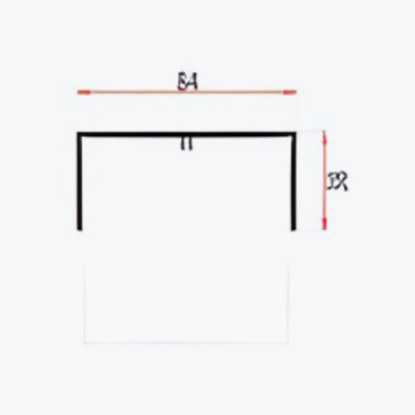 Square extrusion cover - E025B